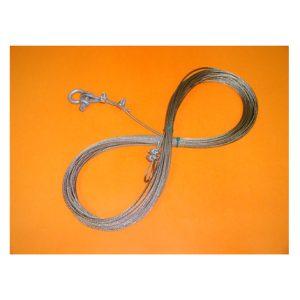 Stainless Steel Aircraft Cable, 1/8in, 100ft