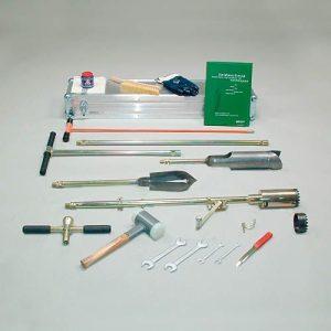 Bi-partite root auger set