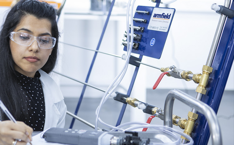 Armfield engineering education equipment used in university teaching laboratories